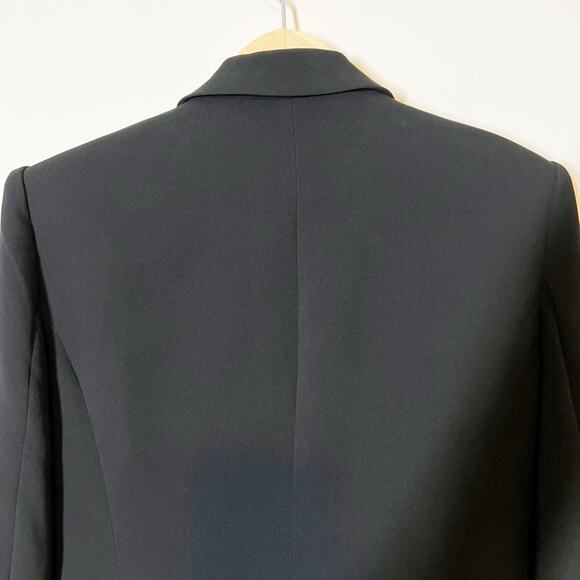 Cinq a Sept Ostrich Feather Black Cheyenne Blazer Size 6 - Picture 5 of 11